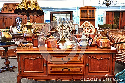 Antique market Stock Photo