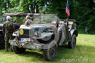 Antique military car Editorial Stock Photo