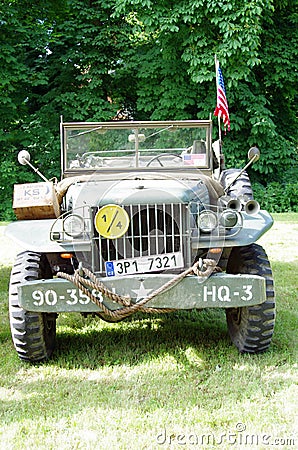 Antique military car Editorial Stock Photo