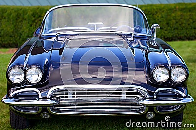 Antique Mint Condition Corvette Car Stock Photo