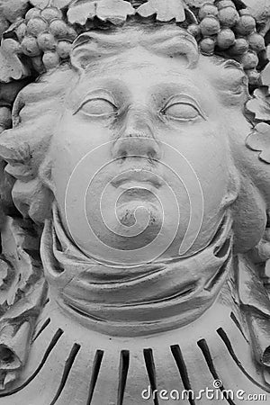 Antique mythological goddess of eternal spring Persephone Kore. Ancient statue. Close up Stock Photo