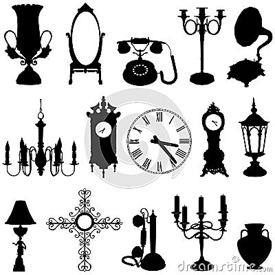 Antique objects Vector Illustration