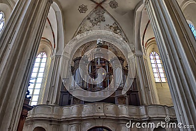 Antique organ Stock Photo