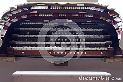 Antique organ Stock Photo