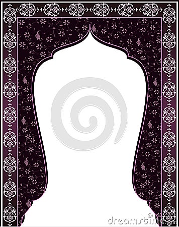 Antique ottoman gate design Vector Illustration