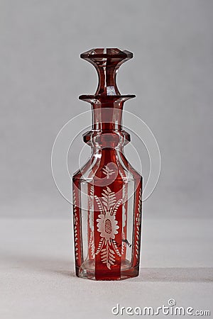 Antique perfume bottle 1830 Stock Photo
