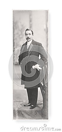 Antique Portrait of a gentleman Stock Photo