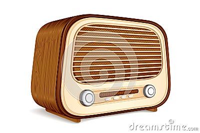 Antique Radio Vector Illustration