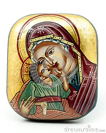 Antique religious icon Stock Photo