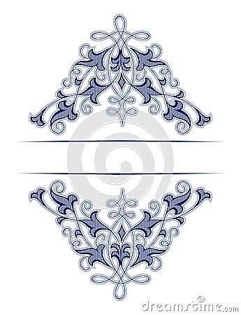 Antique retro lace background Vector Illustration