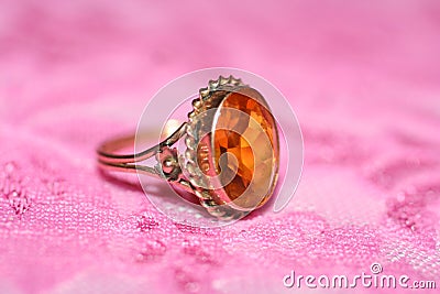 ANTIQUE RING Stock Photo