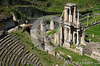 Antique roman theatre Stock Photo