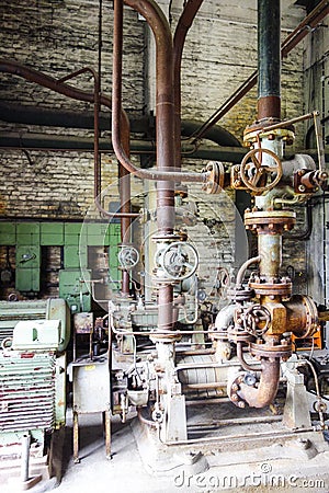 Antique rusty machinery Stock Photo