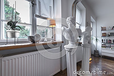 Antique sculpture in post modern interior Editorial Stock Photo