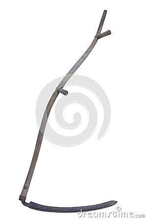 Antique Scythe Stock Photo