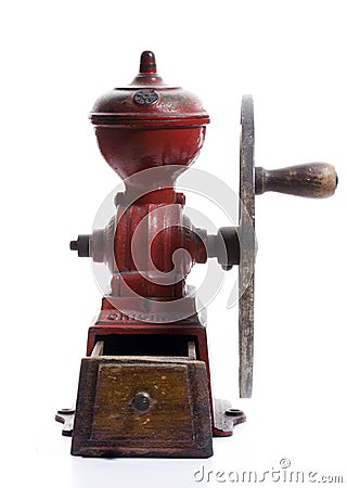 Antique Spanish Coffee Grinder Stock Photo