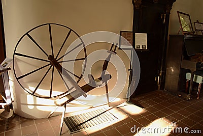 Antique spinning jenny Editorial Stock Photo
