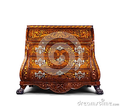 Antique style dresser isolated Stock Photo