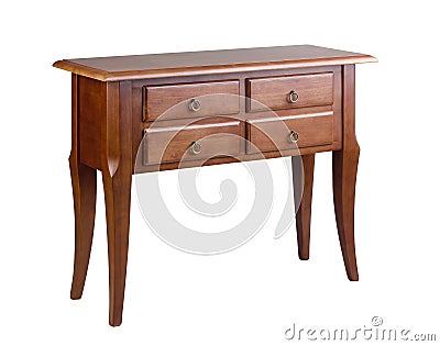 Antique style wooden table Stock Photo