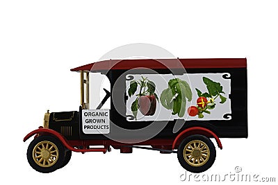 Antique toy truck model 1926 Stock Photo