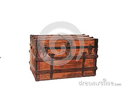 Antique Trunk Stock Photo