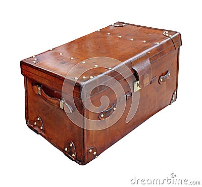 Antique trunk Stock Photo