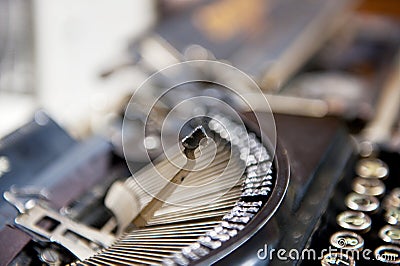 Antique type writer Stock Photo