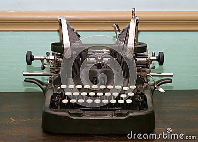 Antique Type Writer Stock Photo