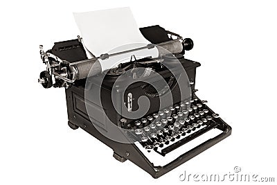 Antique Typewriter Stock Photo