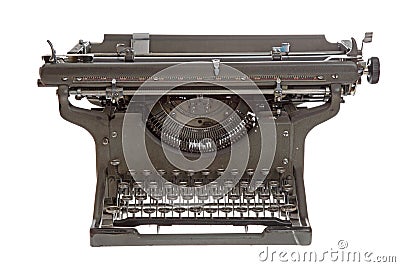 An antique typewriter Stock Photo