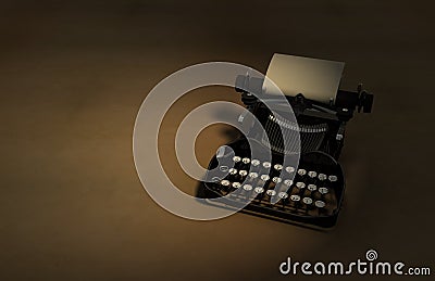 Antique Typewriter Stock Photo