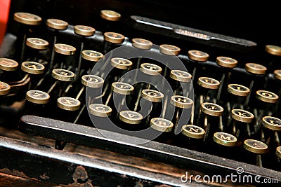 Antique Typewriter Stock Photo