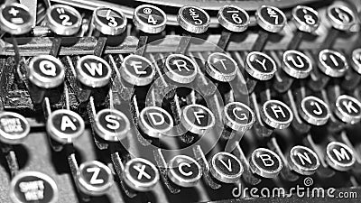 Antique typewriter Stock Photo