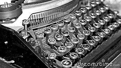 Antique typewriter Stock Photo