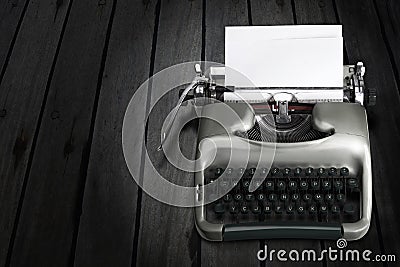 Antique Typewriter Stock Photo