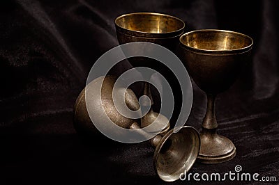 Antique Vintage Silverware Still Life Stock Photo