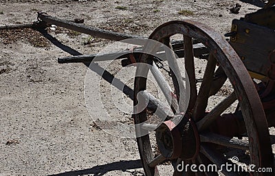 Antique Wagon at the Heritage Farm Stock Photo