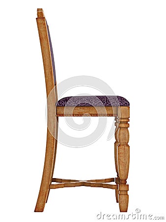 Antique wooden chair Stock Photo