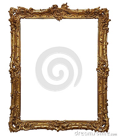 Antique wooden frame Stock Photo