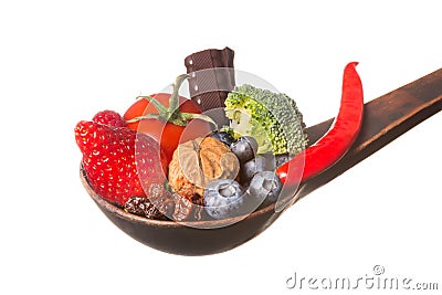 Spoonful of antioxidants Stock Photo