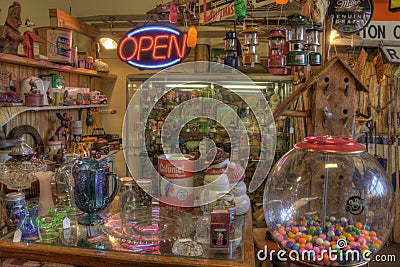 Antiques for Sale in a Store Editorial Stock Photo