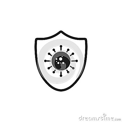 Antivirus, Antibacterial Icon. Vector Illustration