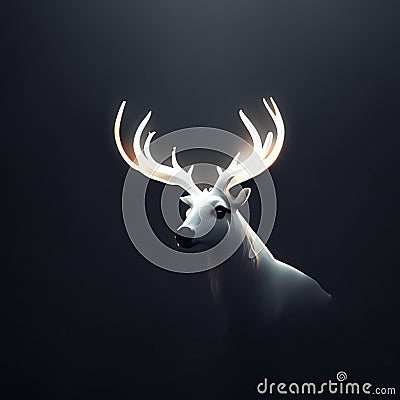 antler light It's a mysterious job. with beautiful resolutio Stock Photo