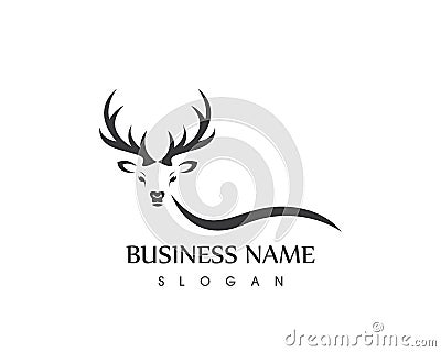 Antler logo design template Vector Illustration