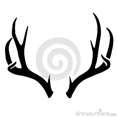 Antlers eps file by crafteroks Stock Photo