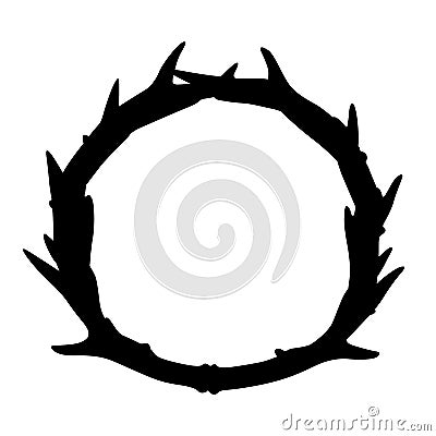 Antlers eps file by crafteroks Stock Photo