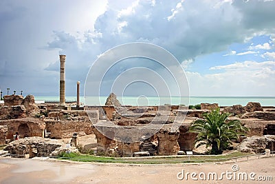 Antonine Baths, Carthage Stock Photo