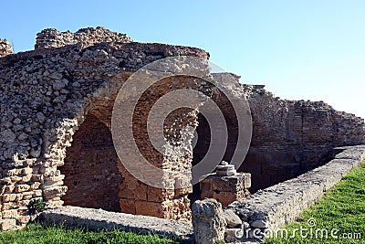 The Antonine Baths in Carthage, Tunisia. Stock Photo