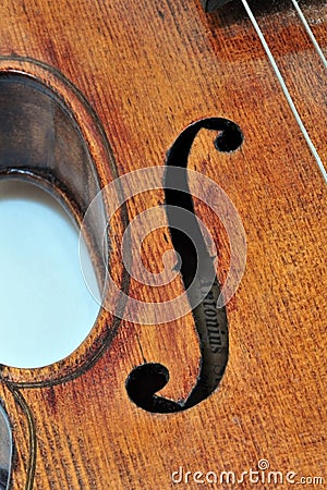Antonius Stradivarius Violin Stock Photo