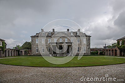 Antony House in the Cornwall village of Antony Editorial Stock Photo